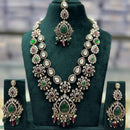 Tanish Art Jewellery Cultural Grace Traditional Pota And Crystal Stone Long Necklace Set