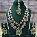 Tanish Art Jewellery Cultural Grace Traditional Pota And Crystal Stone Long Necklace Set