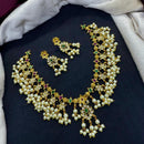 Tanish Art Jewellery Glow And Grace Pota And Austrain Stone Pearl Necklace Set