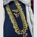 Tanish Art Jewellery Glow And Grace Pota And Austrain Stone Pearl Long Necklace Set