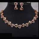 Tanish Art Jewellery Royal Spark Austrain Stone Necklace Set For Parties 