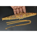 Tanish Art Jewellery Timeless Pota Stone And Pearls Kamarbandh