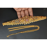 Tanish Art Jewellery Timeless Pota Stone And Pearls Kamarbandh