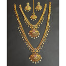 Tanish Art Jewellery Royal Heritage Pota And Pearl Necklace Set