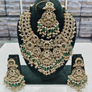 Tanish Art Jewellery Designer Kundan Beads And Pearl Necklace Set