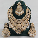 Tanish Art Jewellery Designer Kundan Beads And Pearl Necklace Set