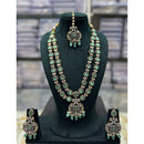 Tanish Art Jewellery Designer Pota Stone And Pearl Long Necklace Set