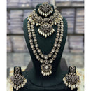 Tanish Art Jewellery Designer Pota Stone And Pearl Double Necklace Set