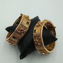 Tanish Art Jewellery Classic Pota And Kundan Stone Openable Bangles Set