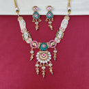 Tanish Art Jewellery Royal Pota Stone And Pearl Necklace Set