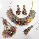 Tanish Art Jewellery Shimmering Crystal And Pearl Necklace Set