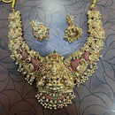 Tanish Art Jewellery South Indian Temple Pota Stone And Pearl Necklace Set