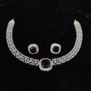Tanish Art Jewellery Glamorous American Diamond Necklace Set