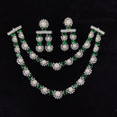 Tanish Art Jewellery Glamorous American Diamond Necklace Set