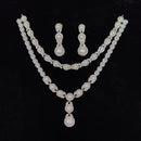 Tanish Art Jewellery Royal Austrian Stone And Pearl Necklace Set 