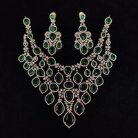 Tanish Art Jewellery Glamorous American Diamond Necklace Set