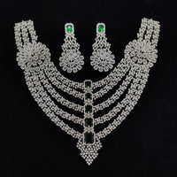 Tanish Art Jewellery Glamorous American Diamond Necklace Set
