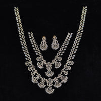 Tanish Art Jewellery Glamorous American Diamond Jewellery Combo Set