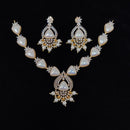Tanish Art Jewellery Royal Austrian Stone And Pearl Necklace Set 