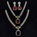 Tanish Art Jewellery Glamorous American Diamond Necklace Set