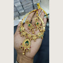Tanish Art Jewellery Heritage Pota Stone And Pearl Necklace Set