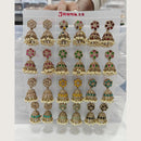 Tanish Art Jewellery Premium Crystal Stone And Pearl Festive Jhumki Earrings