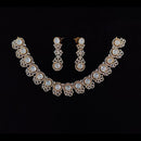 Tanish Art Jewellery Premium Polki Kundan And Austrian Stone Necklace Set