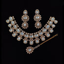 Tanish Art Jewellery Festive Ready Polki Kundan And Austrian Stone Necklace Set