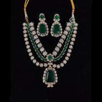 Tanish Art Jewellery Classic Polki Kundan And Austrian Stone Necklace Set