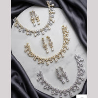 Tanish Art Jewellery Trendy American Diamond Necklace Set 
