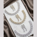 Tanish Art Jewellery Trendy American Diamond Necklace Set 