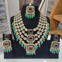 Tanish Art Jewellery Elegant Pota Stone Pearl And Beads Necklace Set