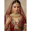 Tanish Art Jewellery Graceful Kundan Stone And Beads Bridal Set