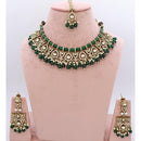 Tanish Art Jewellery Polki Kundan Pearl And Beads Choker Necklace Set