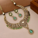 Tanish Art Jewellery Traditional Polki Kundan And Austrian Stone Necklace Set