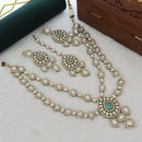 Tanish Art Jewellery Traditional Polki Kundan And Austrian Stone Necklace Set