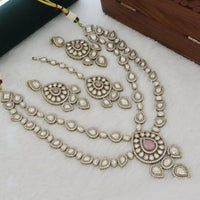 Tanish Art Jewellery Traditional Polki Kundan And Austrian Stone Necklace Set