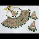 Tanish Art Jewellery Glamorous Crystal Stone Pearl And Beads Choker Necklace Set