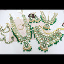 Tanish Art Polki Kundan Meenakari Pearl & Beads Bridal Jewellery Set