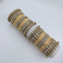 Tanish Art Jewellery Polki Kundan And Pearl Bridal Bangles Set