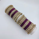 Tanish Art Jewellery Polki Kundan And Pearl Bridal Bangles Set