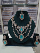Tanish Art Jewellery Polki Kundan Stone Necklace Set
