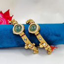 Tanish Art Jewellery Traditional Pota Stone And Pearl Openable Bangles Set