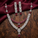 Tanish Art Jewellery Royal American Daimond Stone Necklace Set
