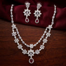 Tanish Art Jewellery Royal American Daimond Stone Necklace Set
