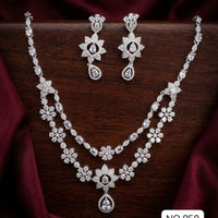 Tanish Art Jewellery Royal American Daimond Stone Necklace Set