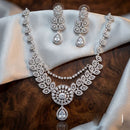 Tanish Art Jewellery Royal American Daimond Stone Necklace Set