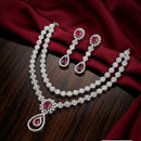 Tanish Art Jewellery Royal American Daimond Stone Necklace Set