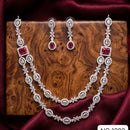Tanish Art Jewellery Royal American Daimond Stone Necklace Set