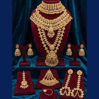Tanish Art Jewellery Grand Crystal Stone And Beads Bridal Jewellery Set